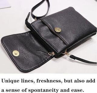 KEYRI Bolso Cartera Cuero PU Con Correa