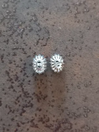 Orecchini argento 925 con pietra blu