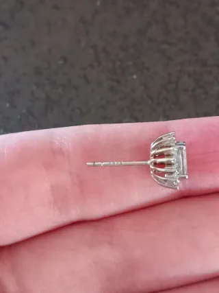 Orecchini argento 925 con pietra blu