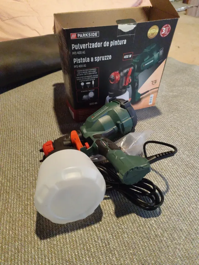 Pistola Pulverizadora Pintura Parkside PFS 400 A1