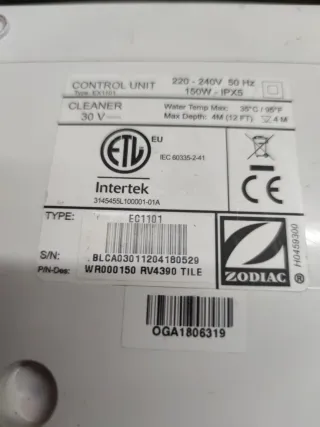 Limpiafondos Zodiac 2WD