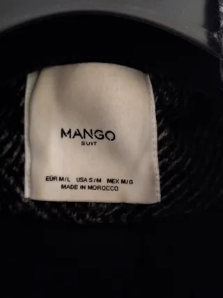 Cappotto Mango spina di pesce tg M