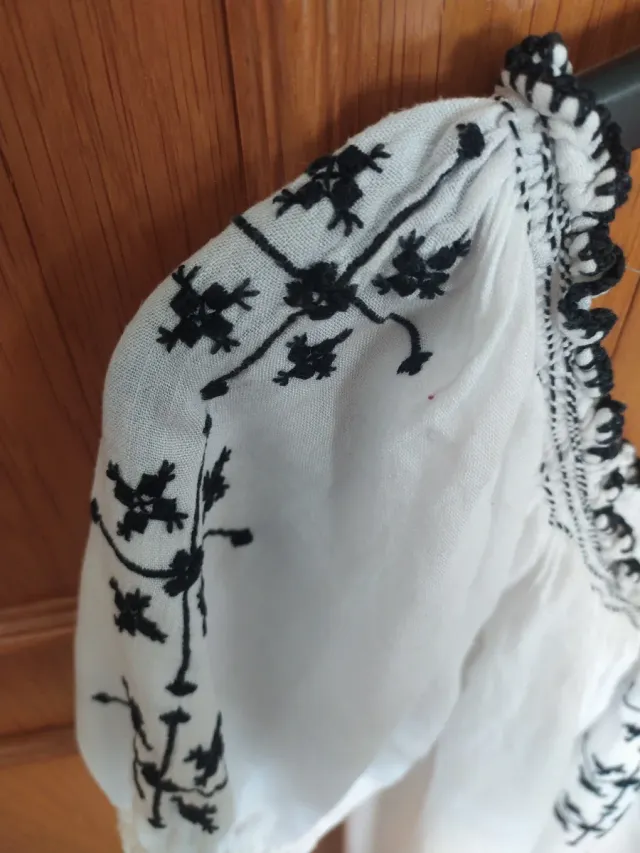 Blusón bordado artesanal étnico