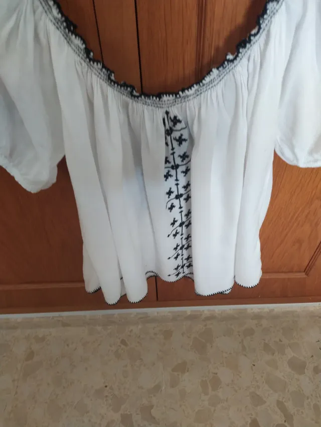 Blusón bordado artesanal étnico