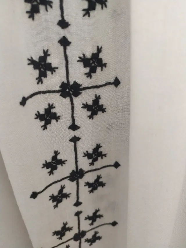 Blusón bordado artesanal étnico