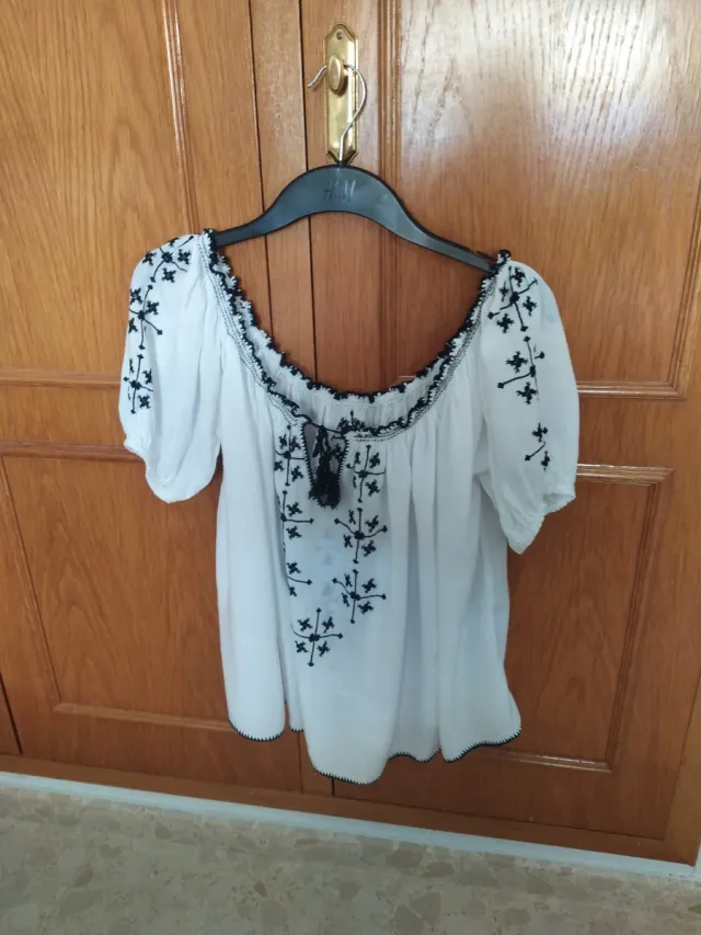 Blusón bordado artesanal étnico