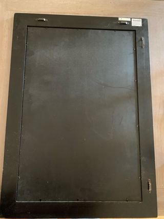 Espejo ZARA HOME negro borde dorado