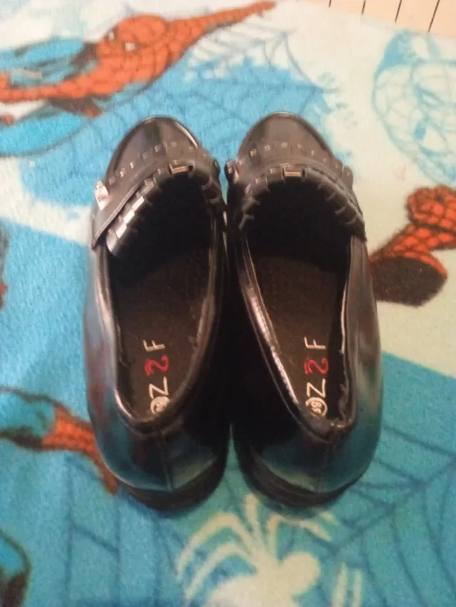 Mocasines plataforma negros talla 39