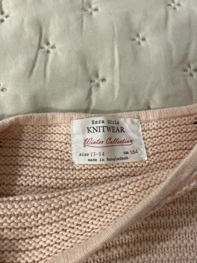 Jersey niña Zara rosa