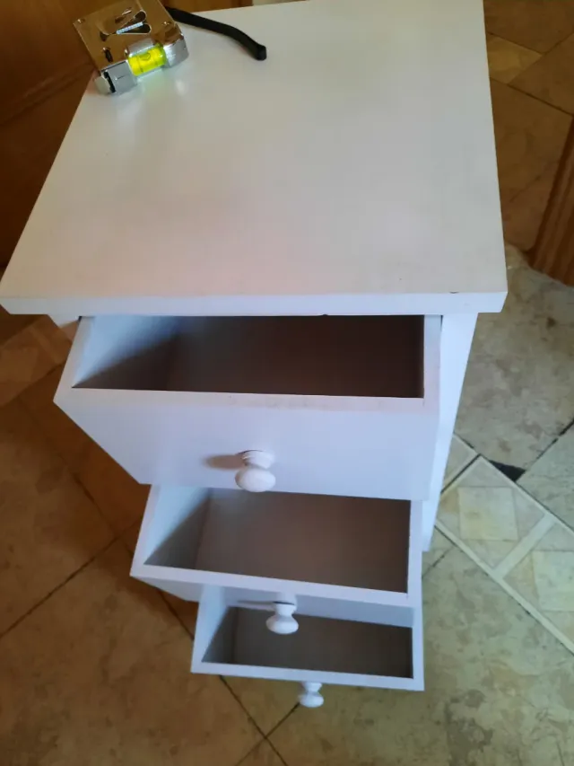 Mueble 3 cajones blanco