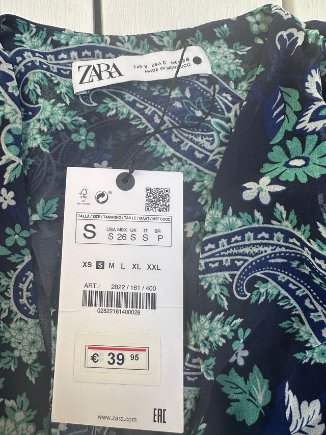 Vestido Zara estampado floral