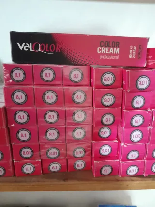 Lote de 79  tintes para cabello Válquer