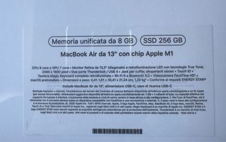 MacBook Air M1 Sigillato Nuovo Grigio Siderale