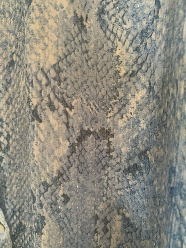 Vestido Zara gasa estampado serpiente