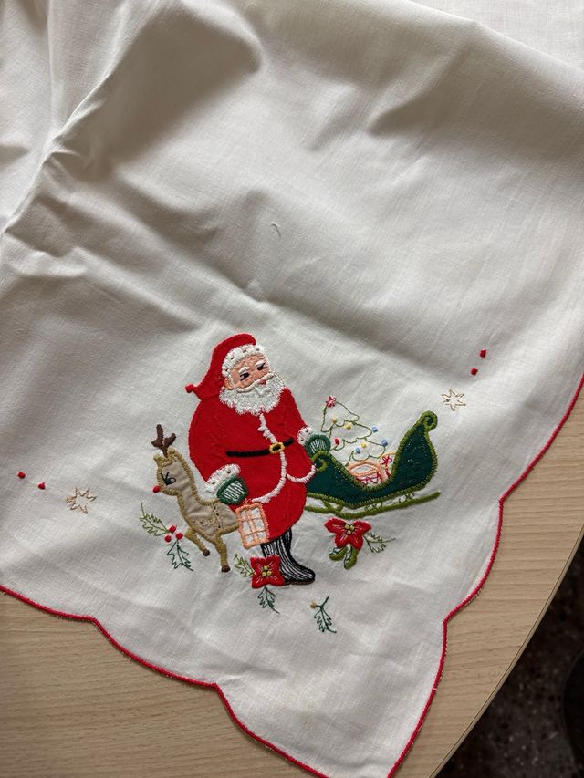 Mantelería Navideña con Santa Claus