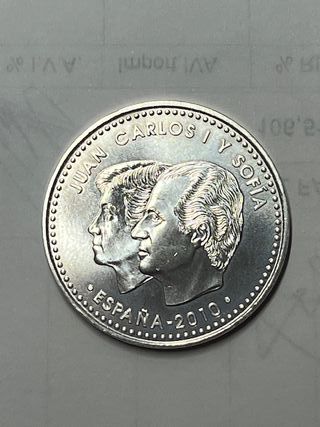 Moneda Plata 12 Euros Juan Carlos y Sofía 2010