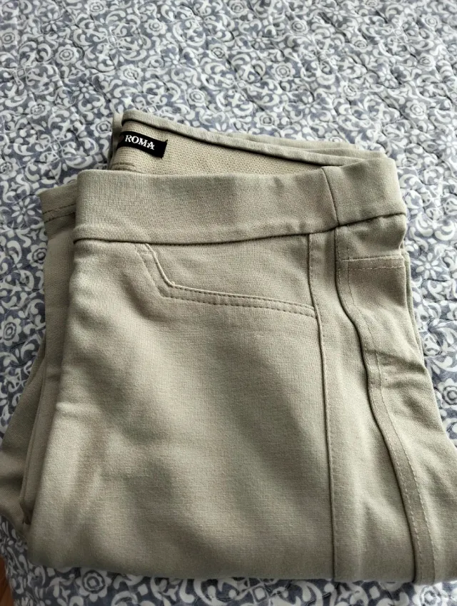 Pantalón punto Roma beige