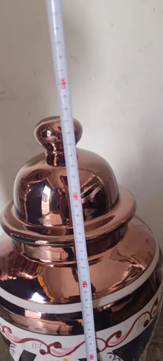 Conjunto jarrones cerámica vidriada