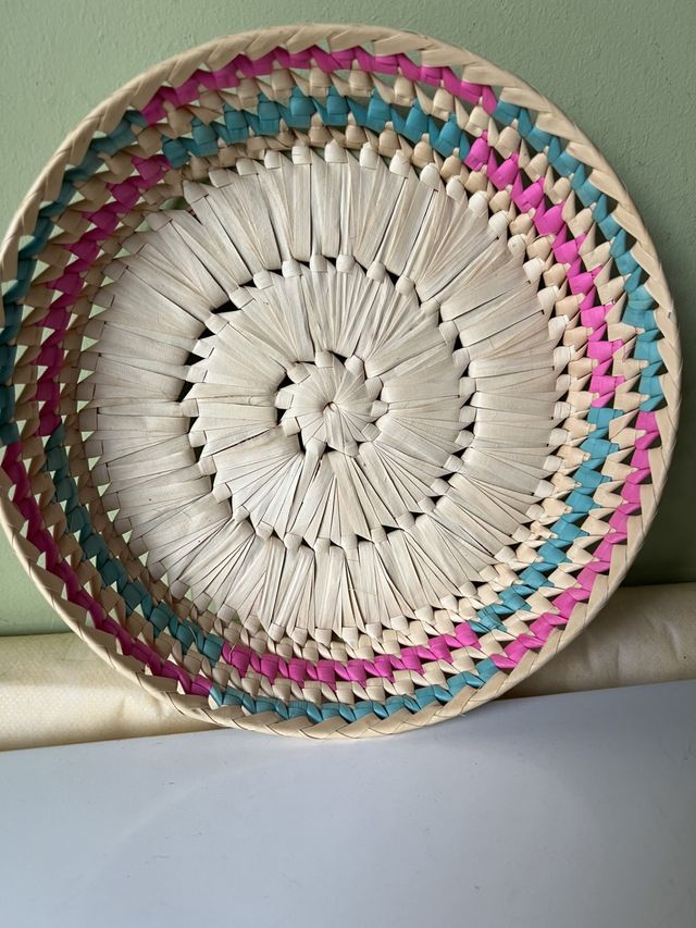Cesta Artesanal Fibra Vegetal J