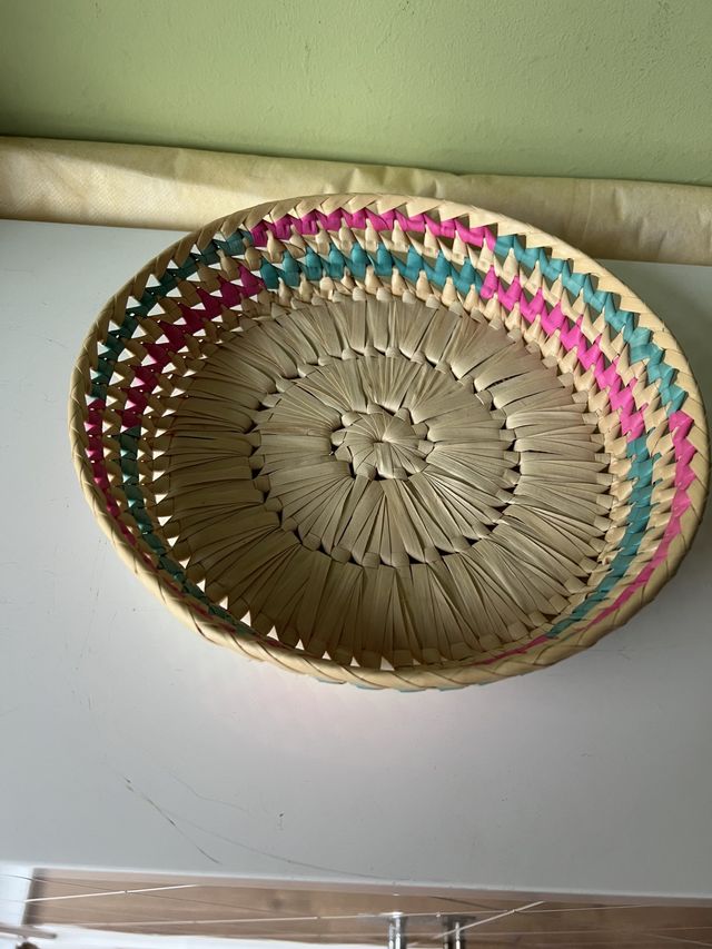 Cesta Artesanal Fibra Vegetal J