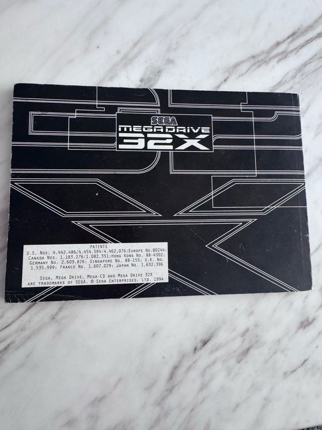 Manual Consola Sega Megadrive 32X