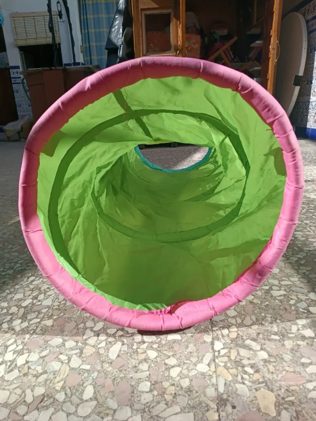 Túnel de juego Ikea infantil verde