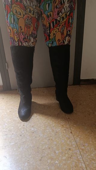 Botas altas mujer talla 42 caña ancha