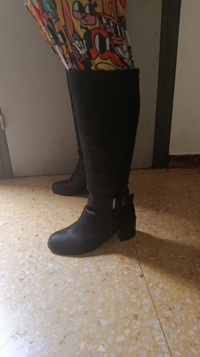 Botas altas mujer talla 42 caña ancha