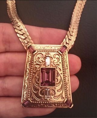 Collana bigiotteria vintage americana