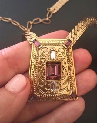 Collana bigiotteria vintage americana