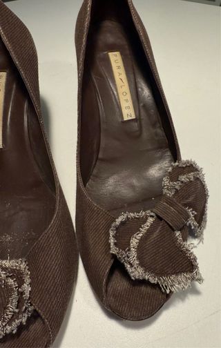 Pura López T39 Zapatos Tacón Marrón