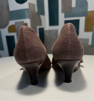 Pura López T39 Zapatos Tacón Marrón