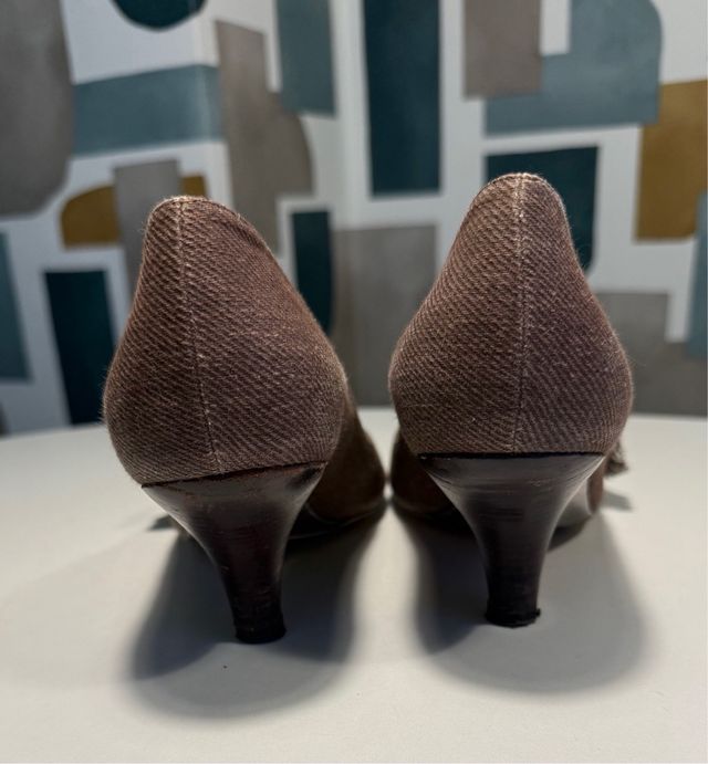 Pura López T39 Zapatos Tacón Marrón