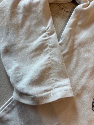 Maglietta Artigli bambina bianca con manica lunga