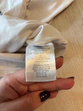 Maglietta Artigli bambina bianca con manica lunga