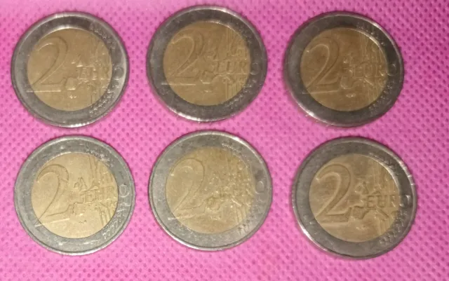 7 Monedas 2 Euros Alemania