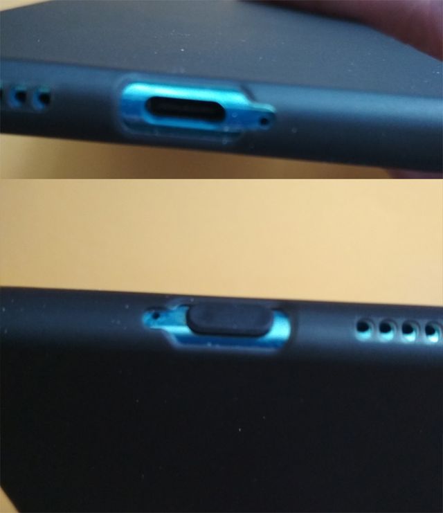 Tapones Antipolvo USB-C y jack 3.5mm