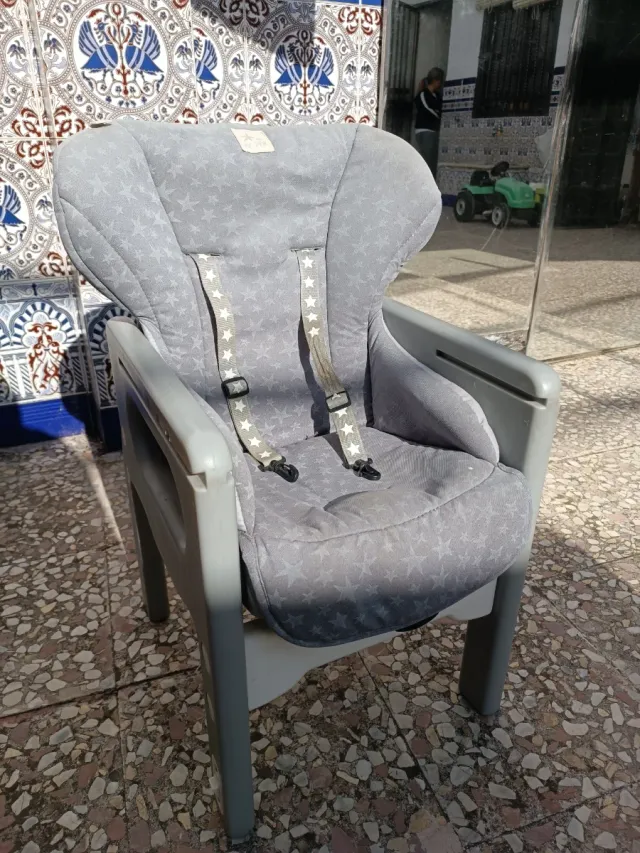 Trona de bebé gris con estrellas Jane