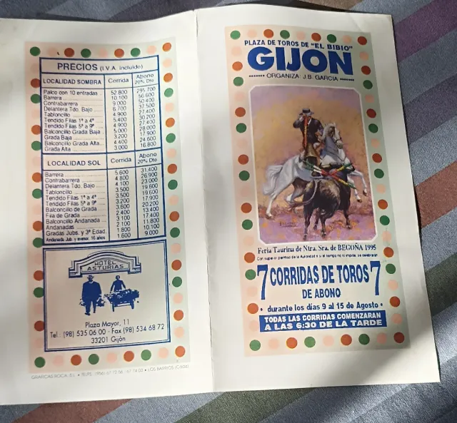 Cartello Fiera Taurina Gijón 1995