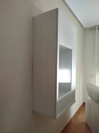 Vitrina de madera y cristal