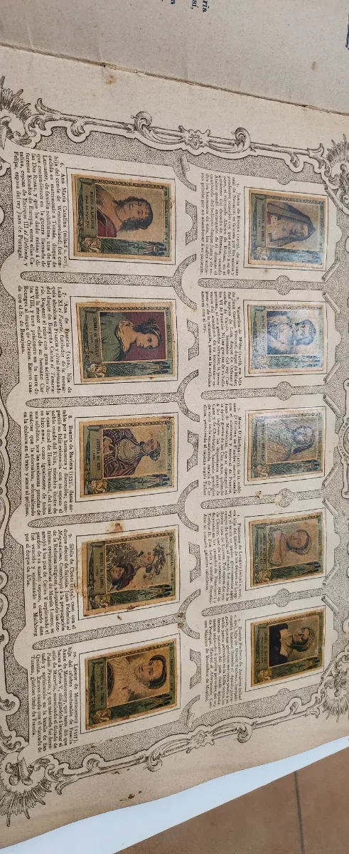 Álbum de cromos antiguo