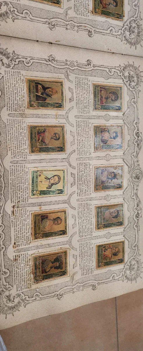 Álbum de cromos antiguo