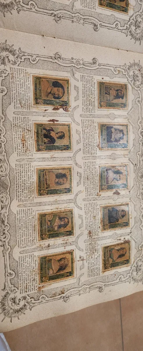 Álbum de cromos antiguo