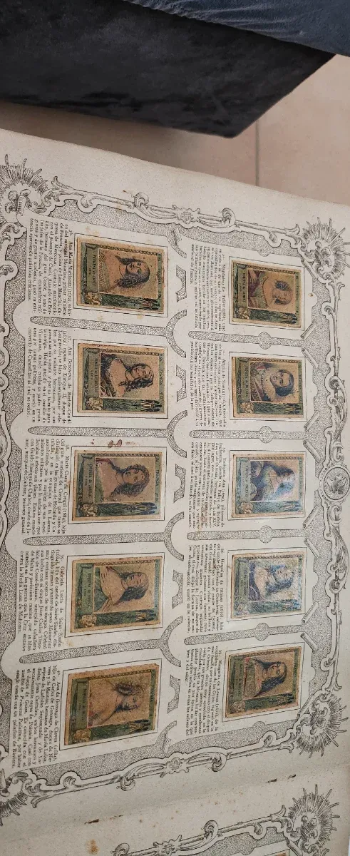 Álbum de cromos antiguo