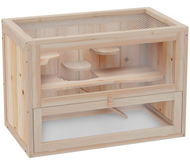 2 Jaulas madera de abeto