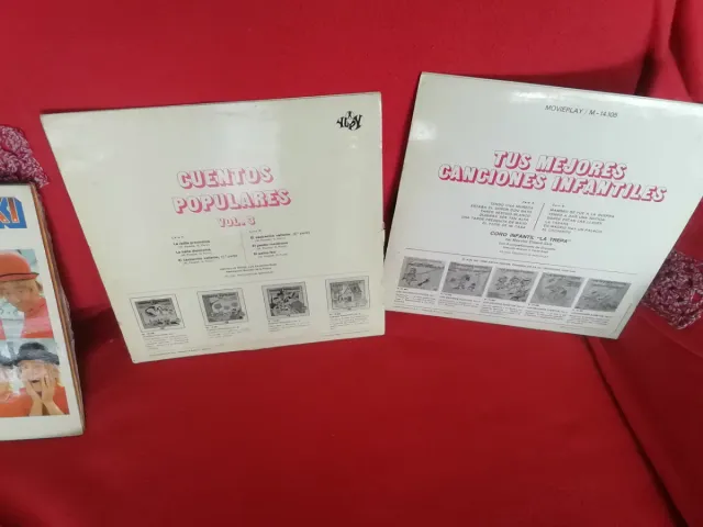 2 Vinilos LP Cuentos y Canciones Infantiles