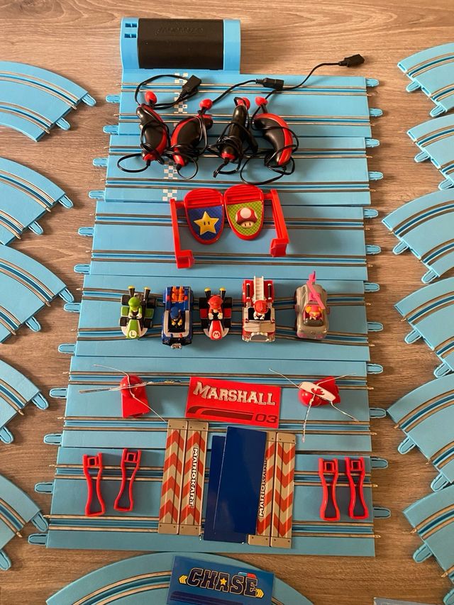 Circuito Scalextric Paw Patrol y Súper Mario