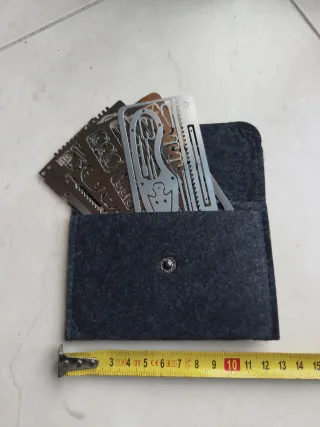 Kit Supervivencia Acero Tarjeta Multiusos