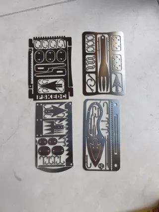 Kit Supervivencia Acero Tarjeta Multiusos