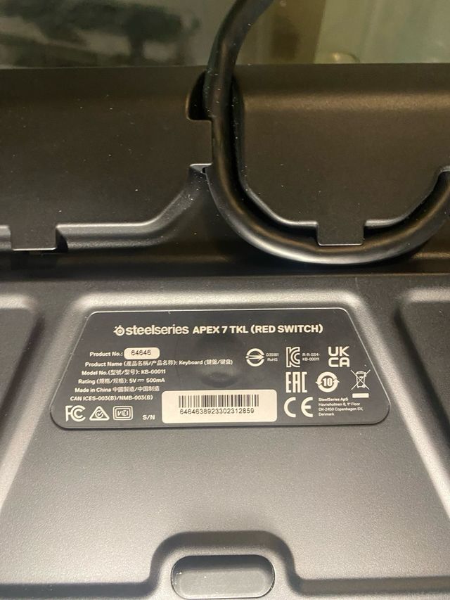 Teclado Steel Series Apex TKL